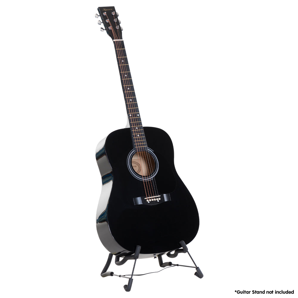 Karrera 41in Acoustic Wooden Guitar Black