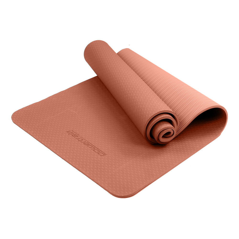 Powertrain Eco-Friendly TPE Yoga Pilates Exercise Mat 6mm - Pink