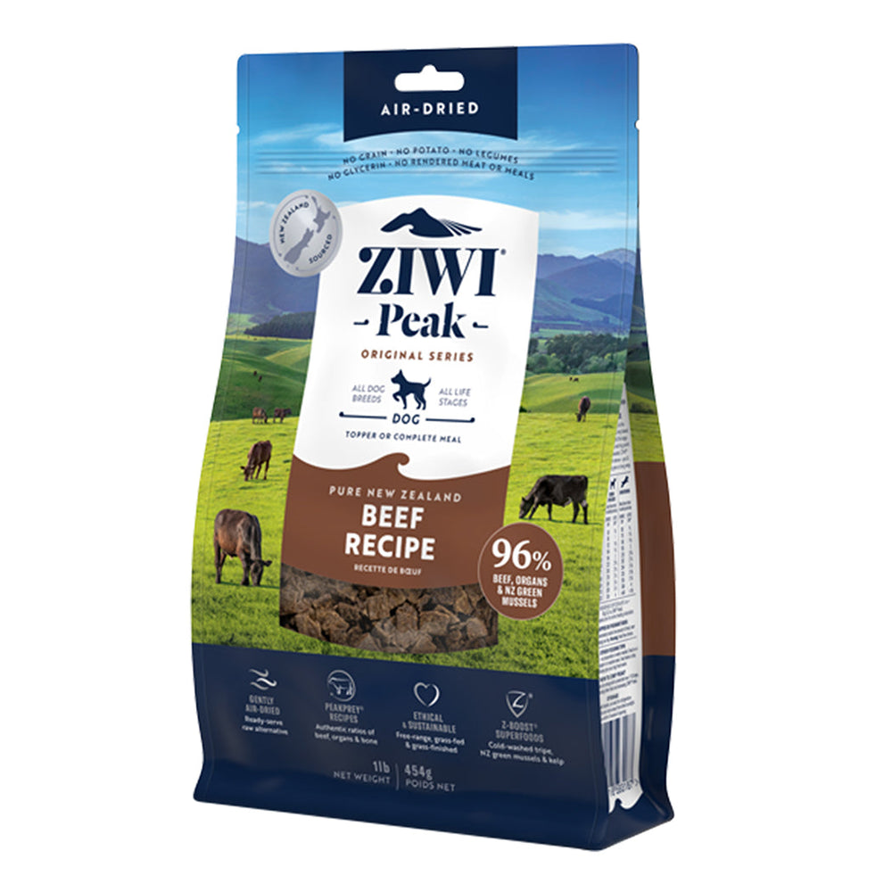 Ziwi Peak Air Dried Dog Food 454g Beef