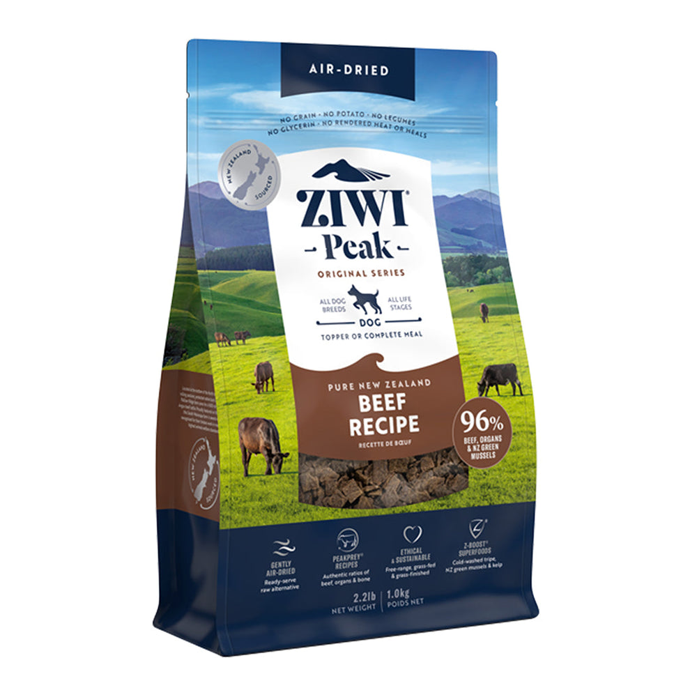 Ziwi Peak Air Dried Dog Food 1kg Beef