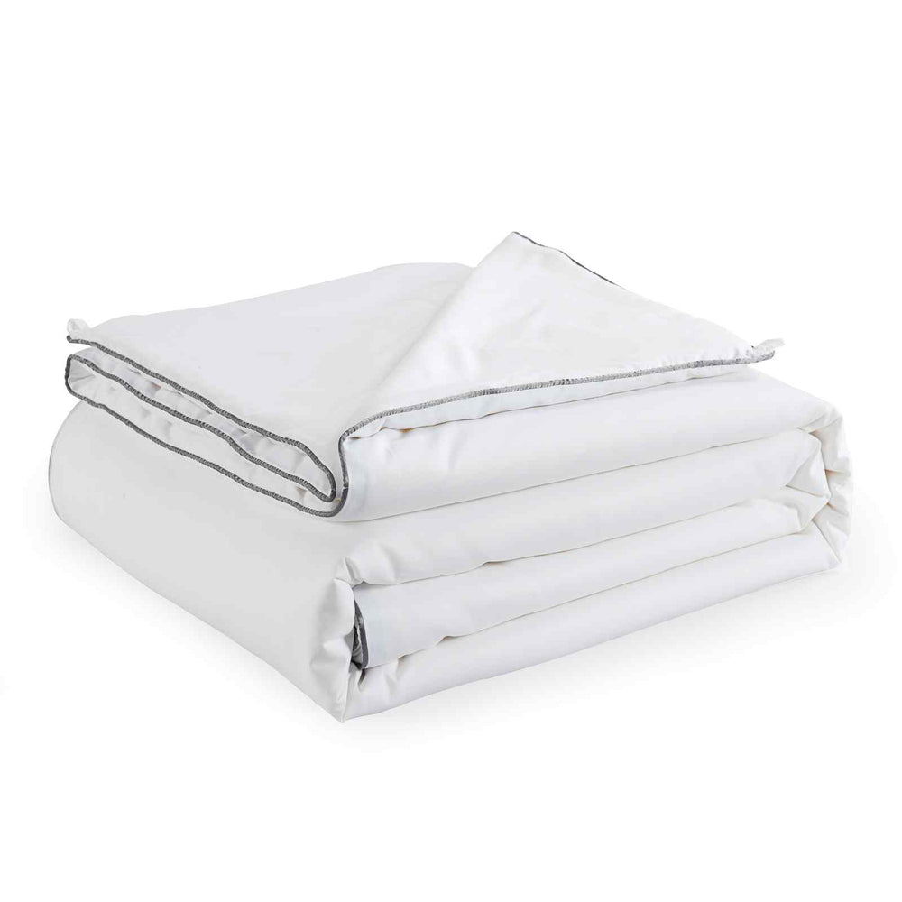 Royal Comfort 100% Silk Filled Eco-Lux Quilt 300GSM With 100% Cotton Cover Single White
