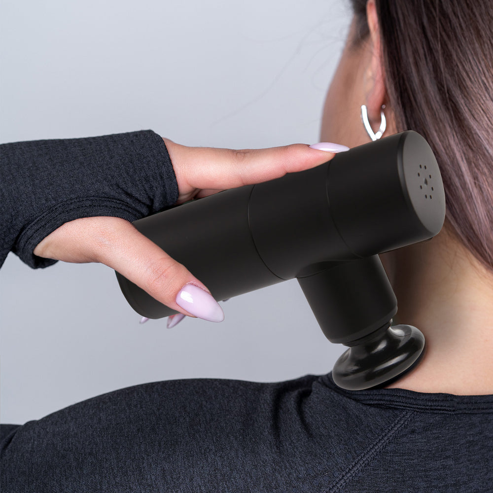 FitSmart Mini Vibration Therapy Device Massage Gun Black