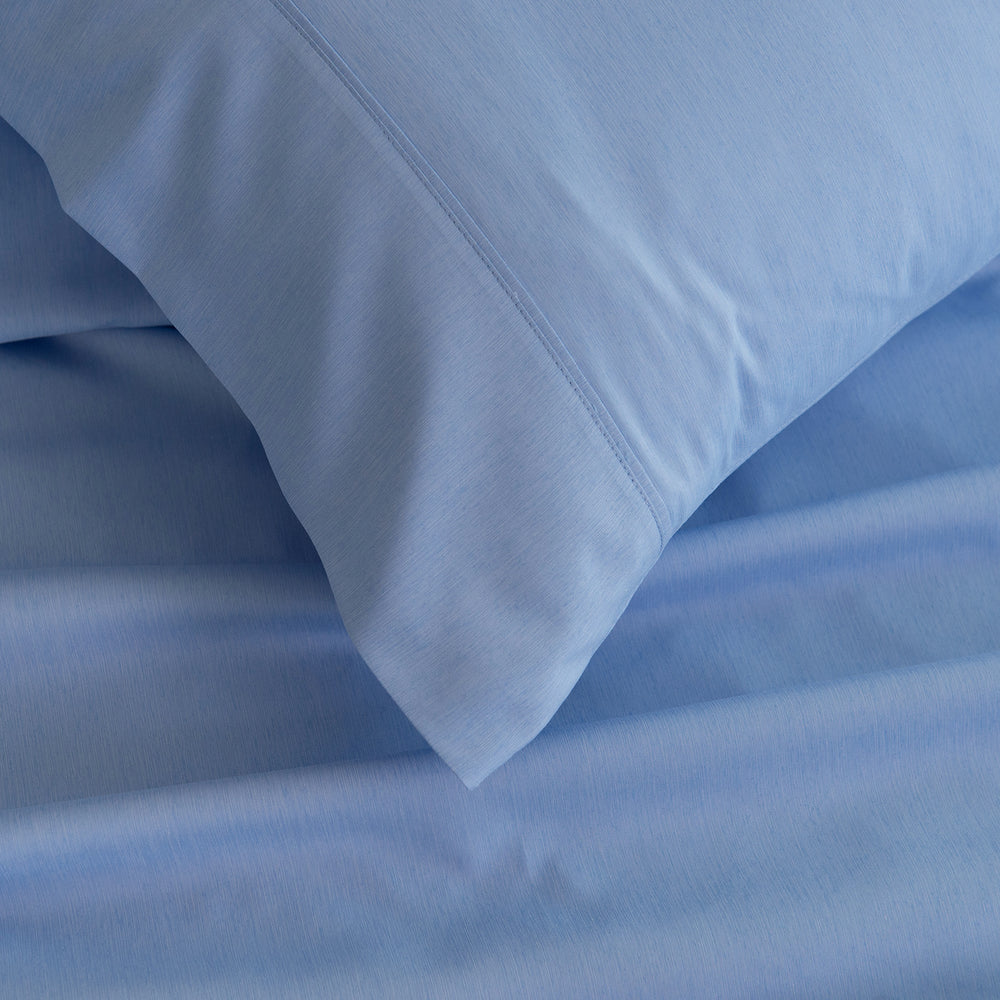 Royal Comfort 3000 Thread Count Bamboo Cooling Sheet Set Ultra Soft Bedding Queen Light Blue