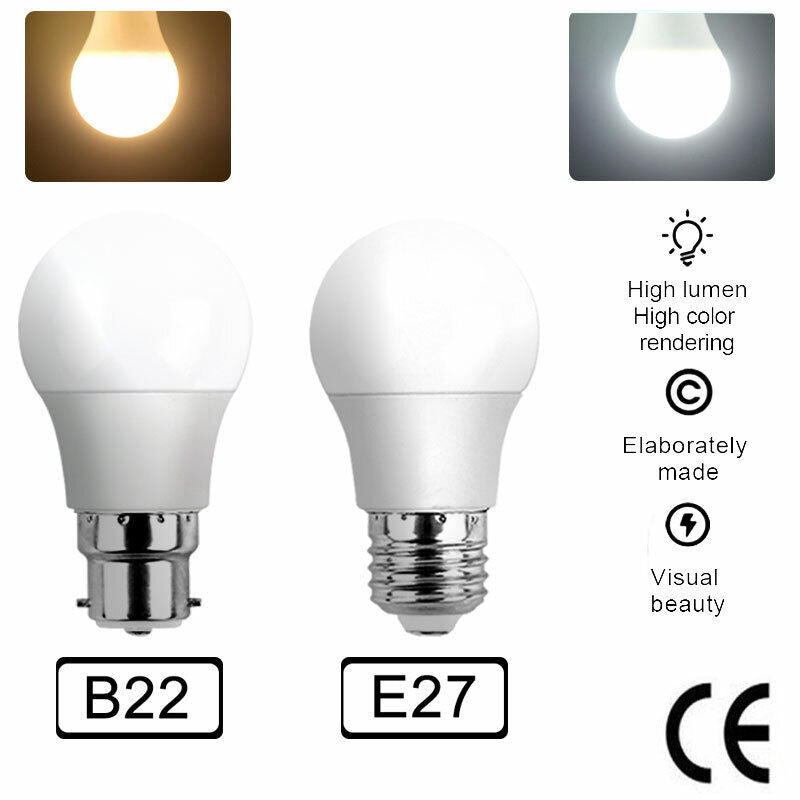 10x LED Bulb 12W E27 Globe Light Warm White Screw Bright Bulb