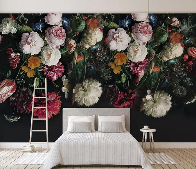 3D Place Flowers 008 Wallpaper Mural