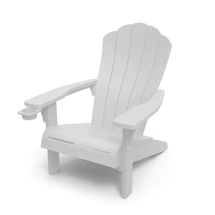 Keter Everest Adirondack Chair 2 Pack with Cup Holder - White