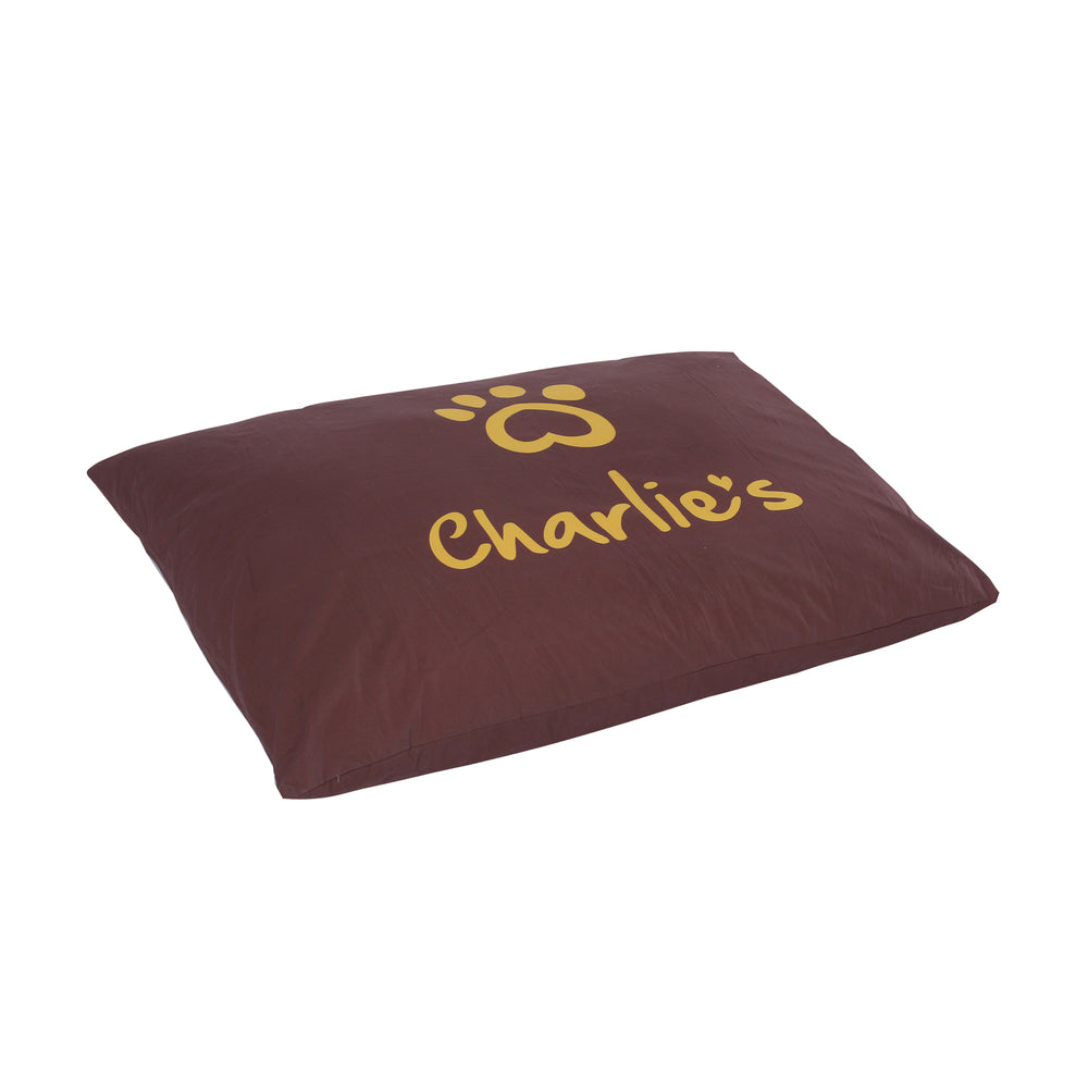 Charlie&#39;s Pet Pillow Dog Bed Cover Terracotta Small