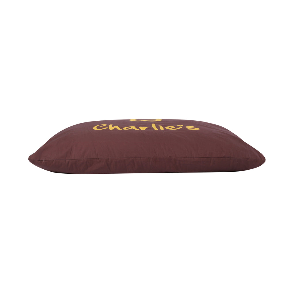 Charlie&#39;s Pet Pillow Dog Bed Cover Terracotta Small