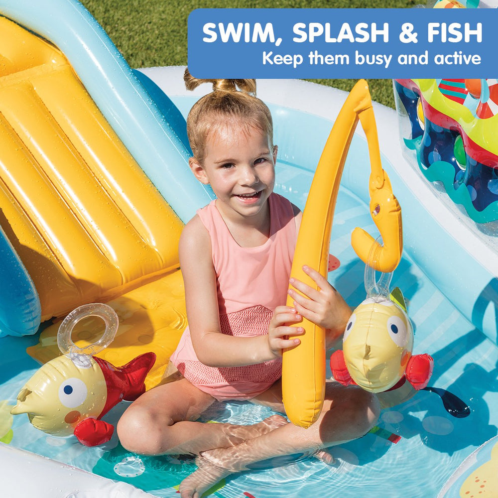 Intex 57162NP Fishing Fun Play Centre Inflatable Kids Pool