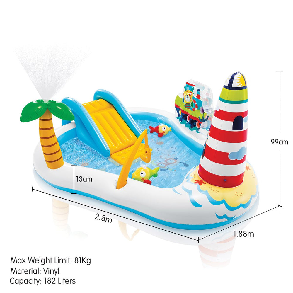 Intex 57162NP Fishing Fun Play Centre Inflatable Kids Pool