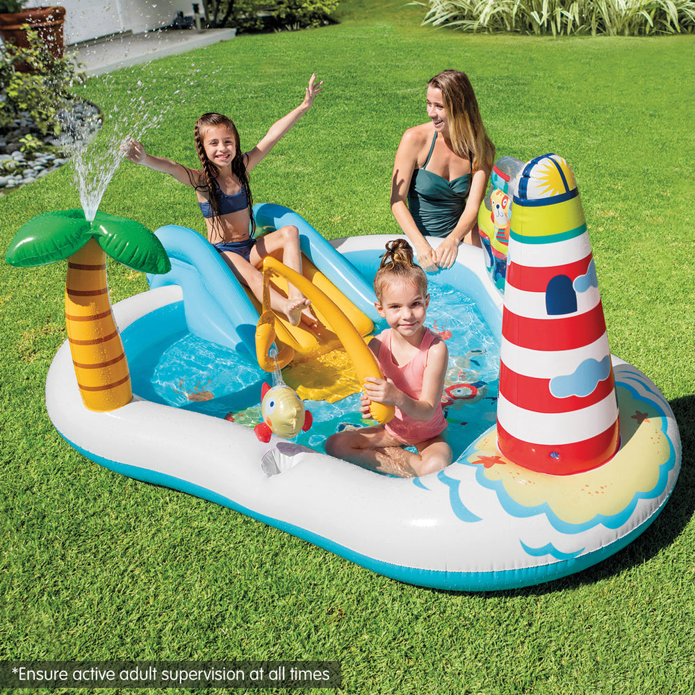 Intex 57162NP Fishing Fun Play Centre Inflatable Kids Pool