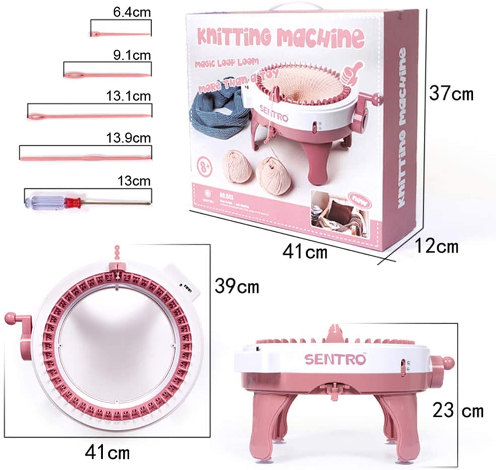 Sentro 48 Needle DIY Yarn Hand Knitting Machine Weaving Loom Knit for –  Coles Best Buys Online Exclusives