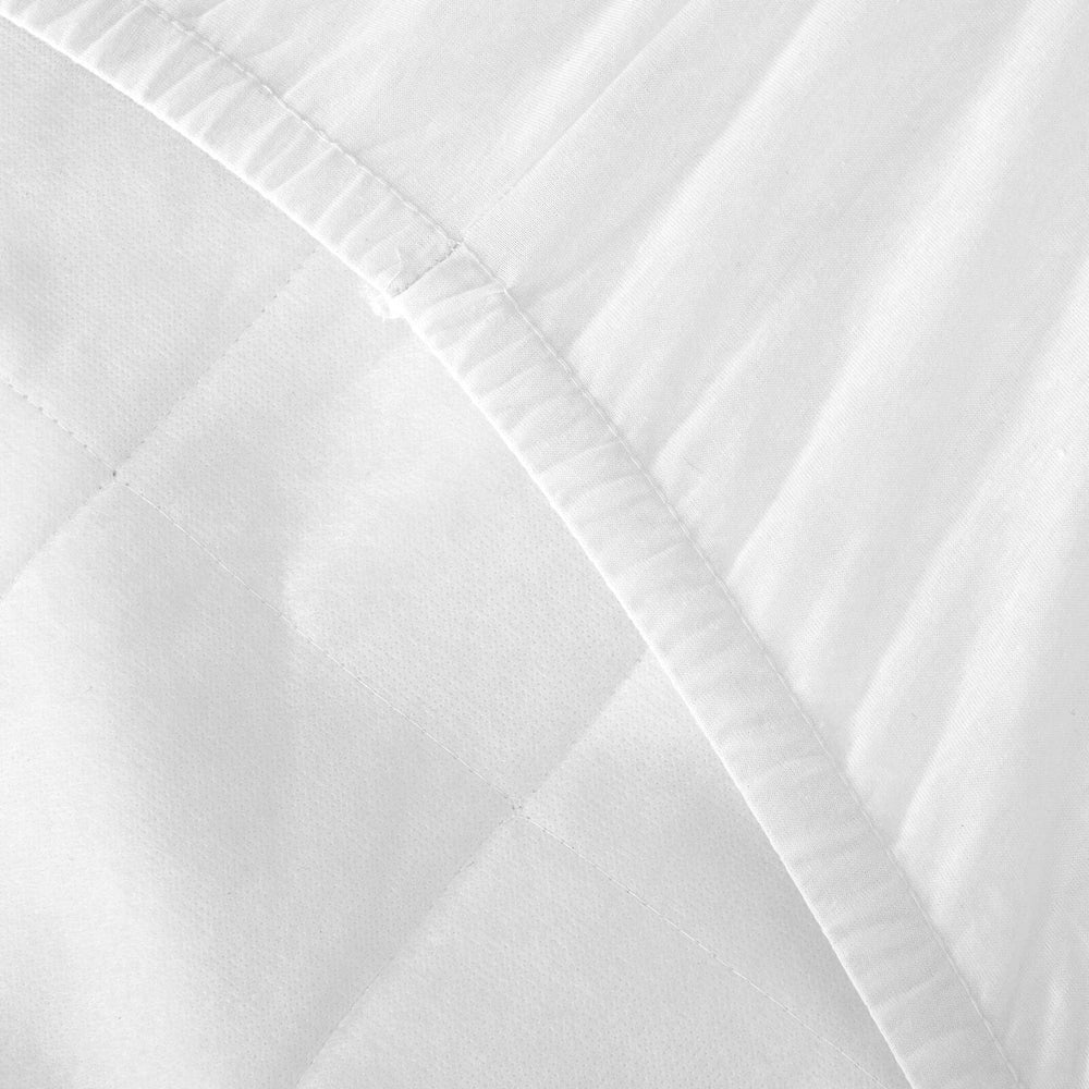 Natural Home Tencel Quilted Mattress Protector White Queen Bed