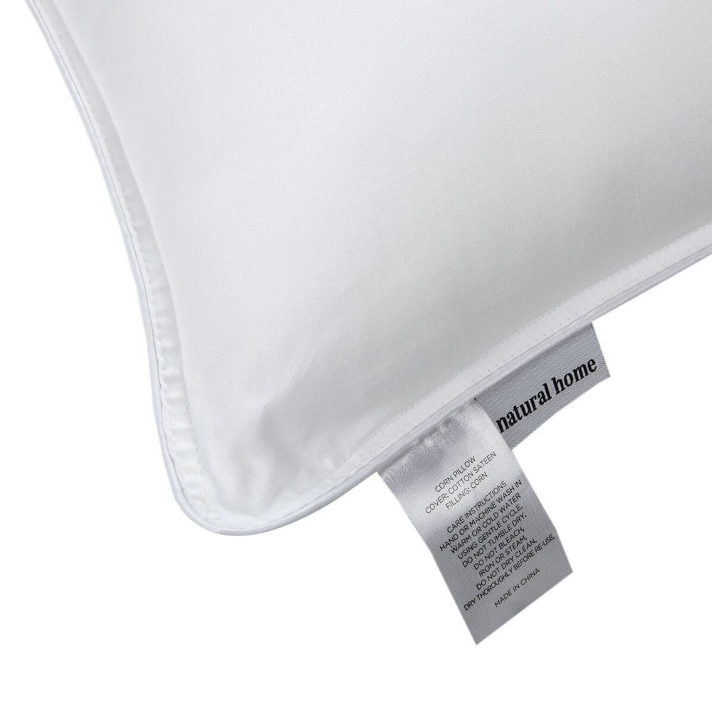 Natural Home Ingeo Corn Fibre Standard Pillow - White - Standard