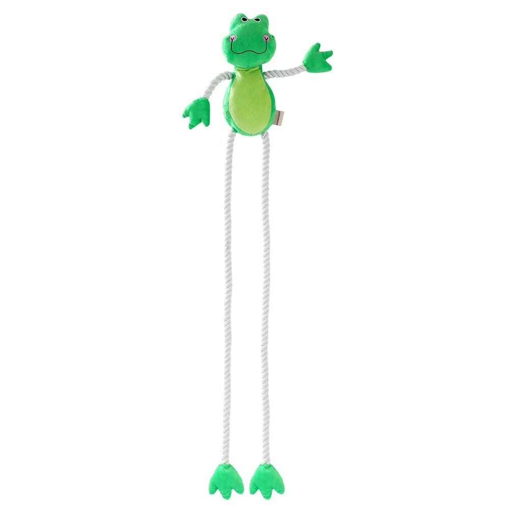 Paws &amp; Claws Super Long Rope Leg Frog 107X13cm