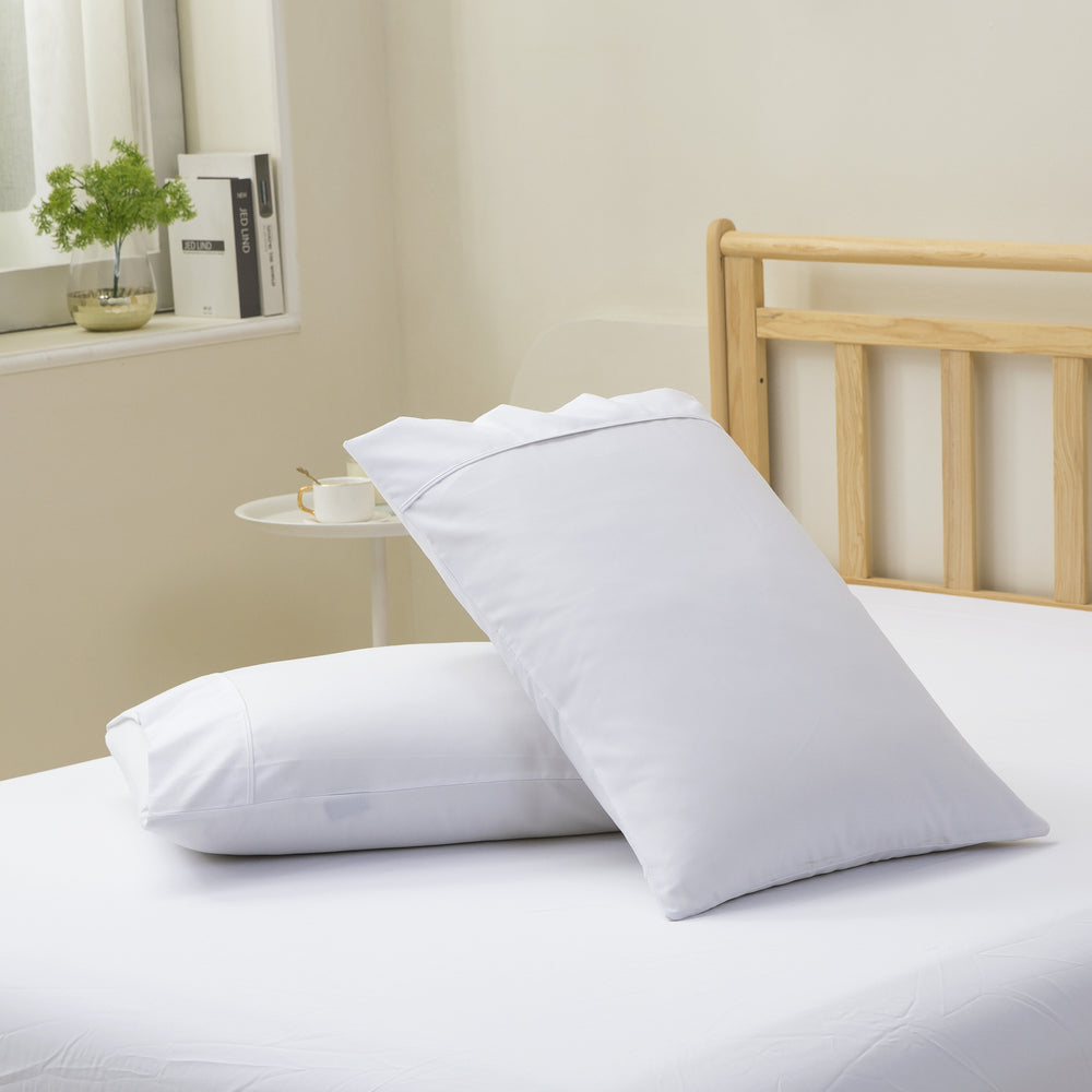 Dreamaker 1500TC Cotton Rich Sateen Sheet Set White Single Bed