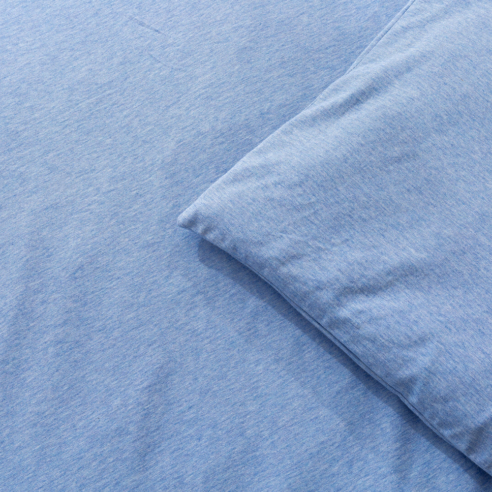 Dreamaker cotton Jersey Standard Finish Pillowcase - Pair Sky Blue