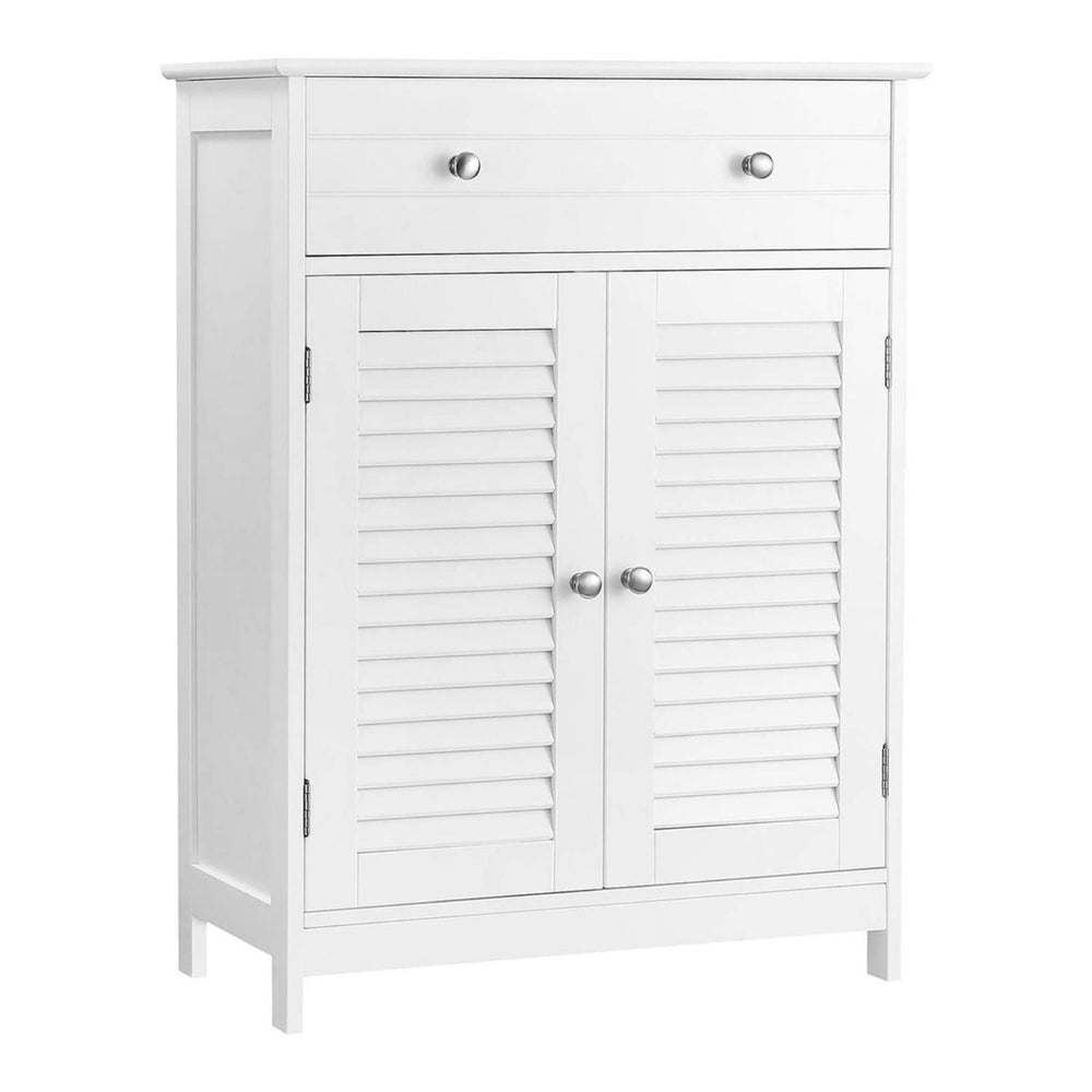 VASAGLE Floor Cabinet with Drawer and 2 Doors White