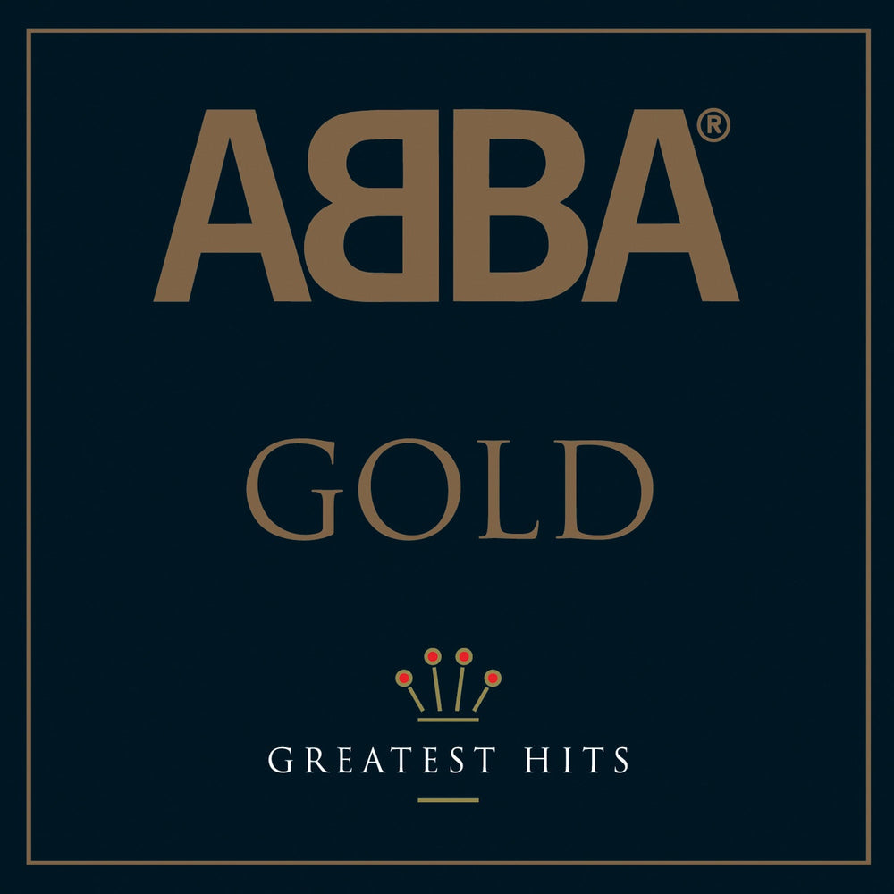 Crosley Record Storage Crate &amp;  Abba Gold - Double Vinyl Album Bundle