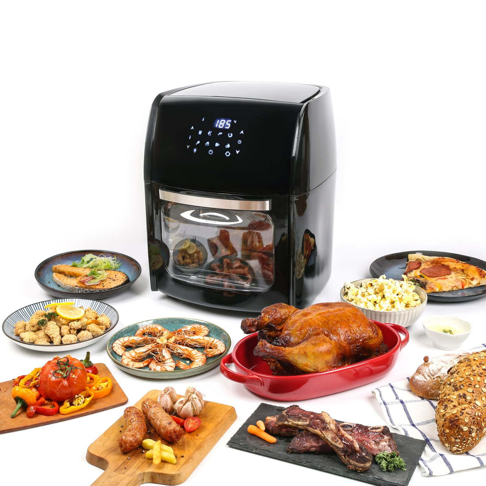Healthy Choice 14L Digital Turbo Air Fryer Cooker w/Rotisserie &amp; 8 Programs