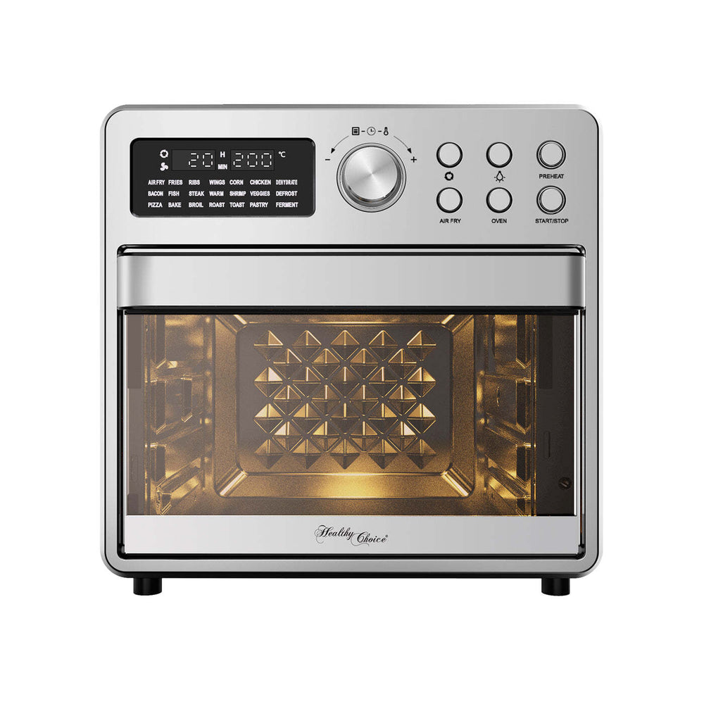Healthy Choice 16L Stainless Steel Air Fryer Convection Oven with Dual-Heating