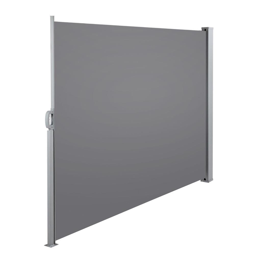 Instahut Retractable Side Awning Shade 1.8x3M - Grey