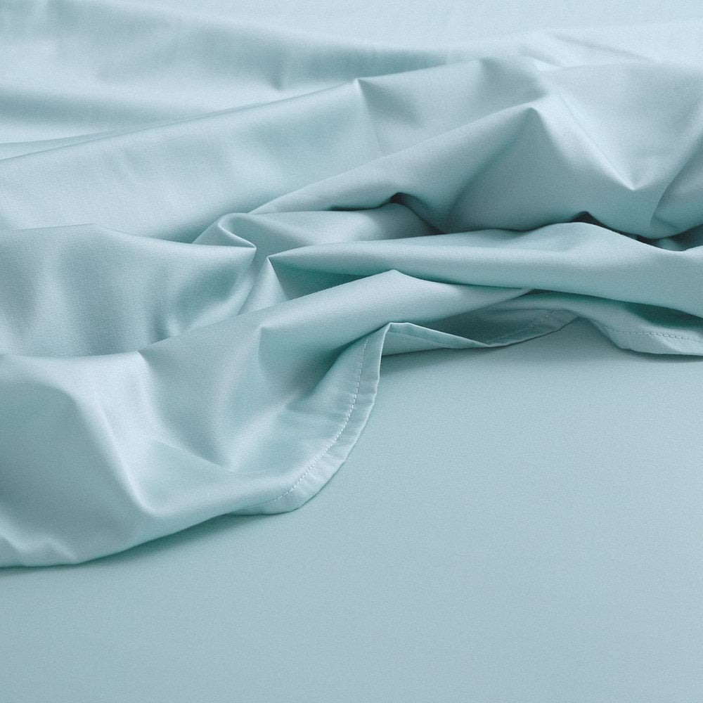 Canningvale Carrara Queen Bed Fitted Sheet Set Alessia Bamboo Cotton Mint