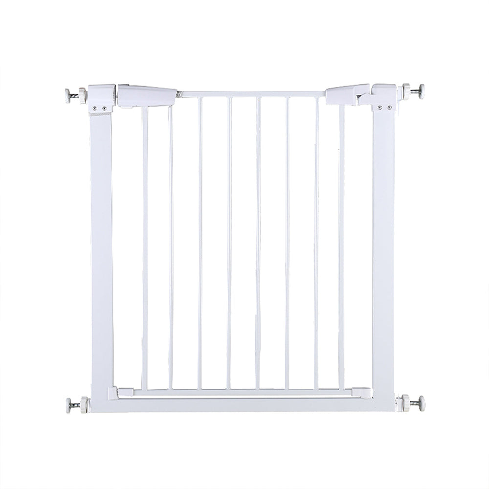 Levede Baby Safety Main Gate 70.5CM Kids Pet Security Stair Door Barrier White