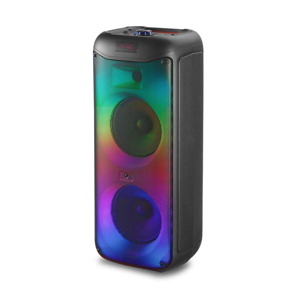 Lenoxx LED Multi-coloured Flame Light Portable Bluetooth Speaker with 60W RMS