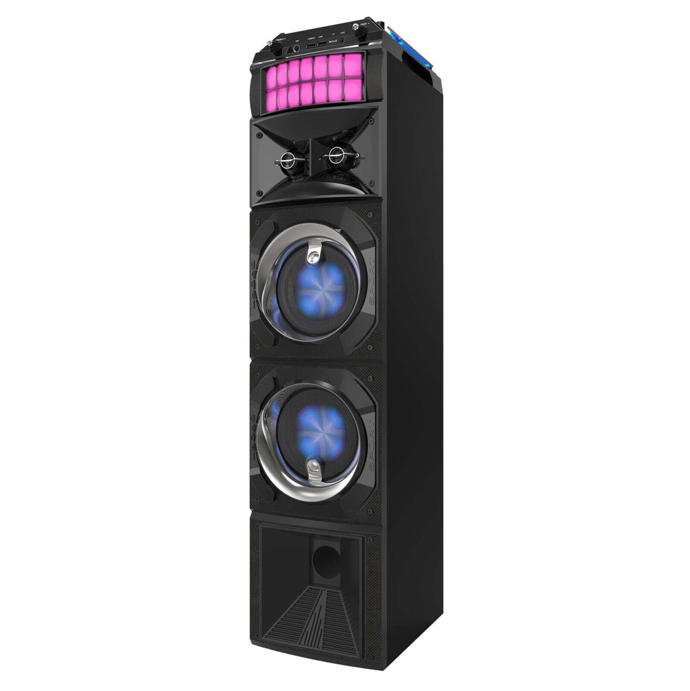 Lenoxx LED Stage Lights Portable Bluetooth Speaker with 80W RMS