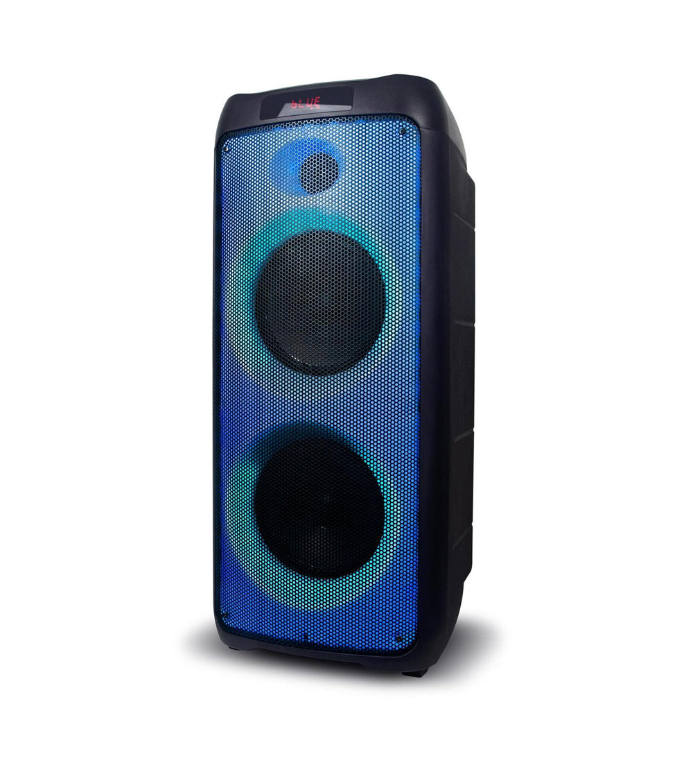 Lenoxx Large Powerful, Portable Party Speaker w/ LED Lights, RMS 120W