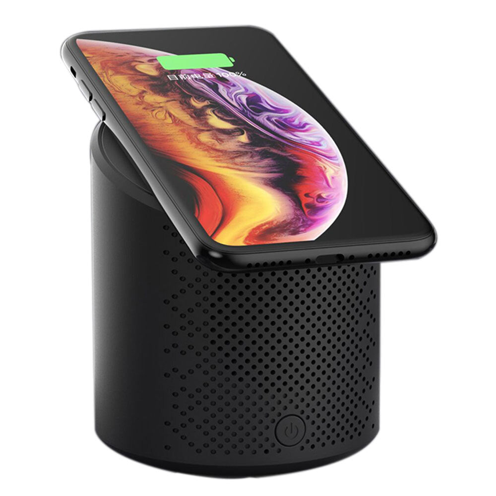 Teac Bluetooth Oval Speaker &amp; Wireless Charger - Black