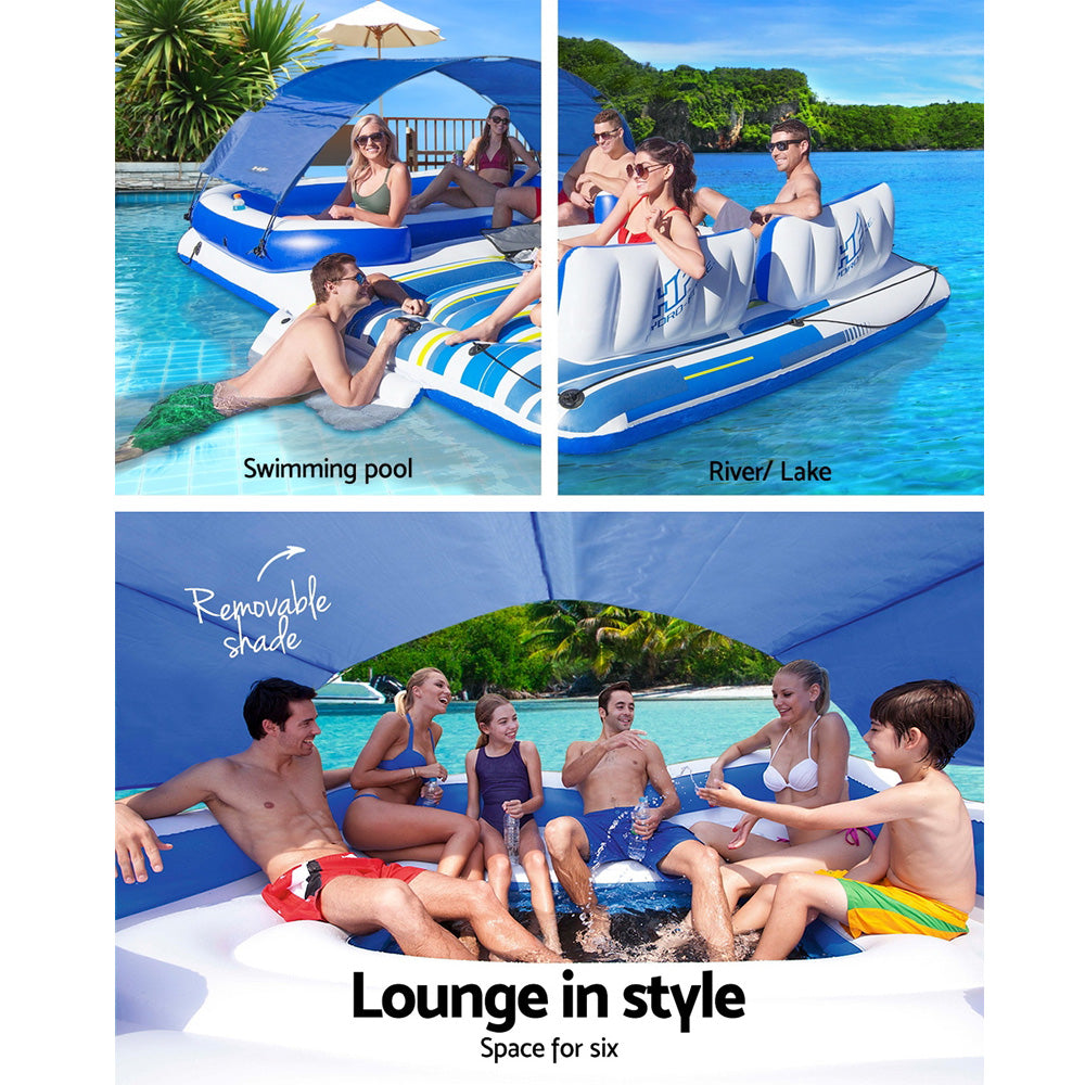 Bestway Inflatable 6-person Floating Island Lounge