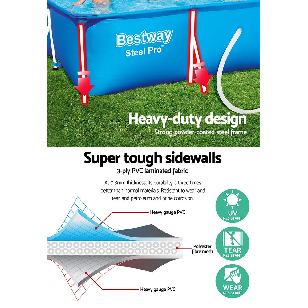 Bestway Above Ground Frame Pool with Filter 3M