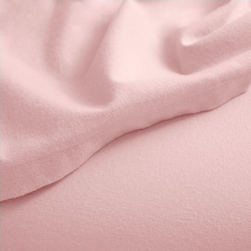 Canningvale King Bed Fitted Sheet Set Cozi Cotton Flannelette Blush