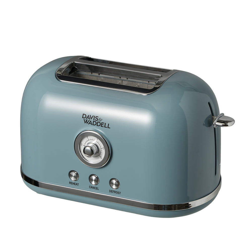 Davis &amp; Waddell Essentials Manor Electric Kettle &amp; 2 Slice Toaster - Blue