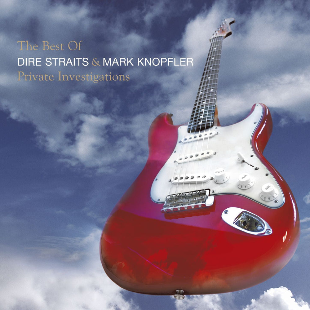 Crosley Record Storage Crate &amp; Dire Straits, Mark K The Best Of Dire Straits - Double Vinyl Album Bundle