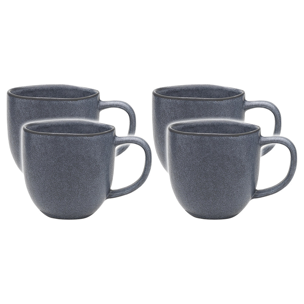 4PK Ecology 300ml Stoneware Dwell Coffee/Tea Mug - Denim