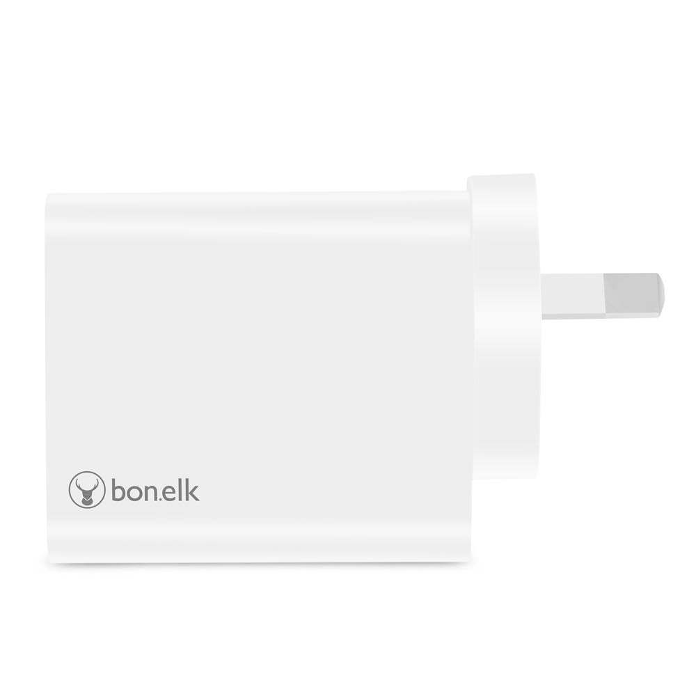 Bonelk AC Wall Charger 20W PD USB-C 18W QC USB-A 38W White