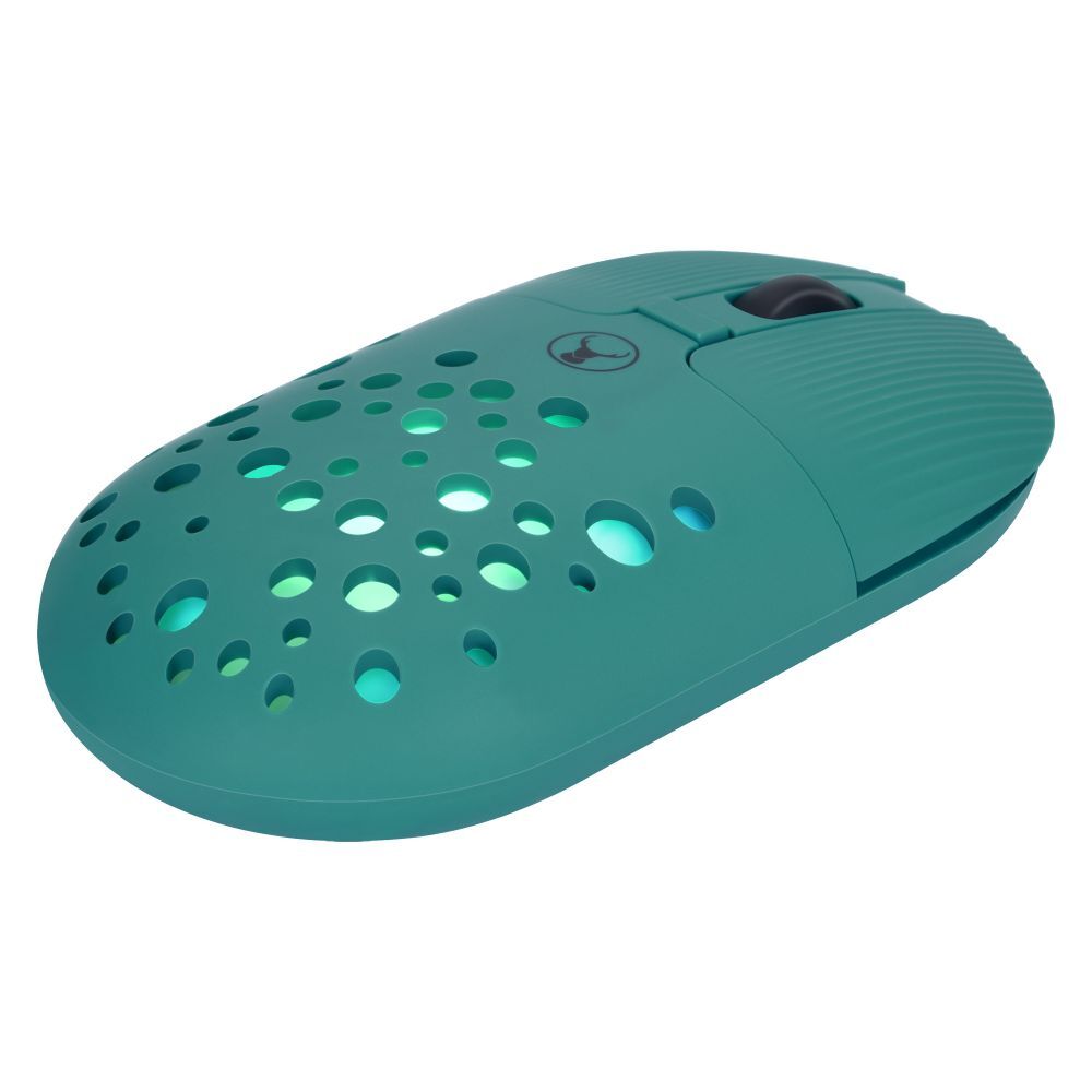 Bonelk M-270 Wireless Bluetooth USB-C RGB 4D Mouse 1200DPI - Emerald Green