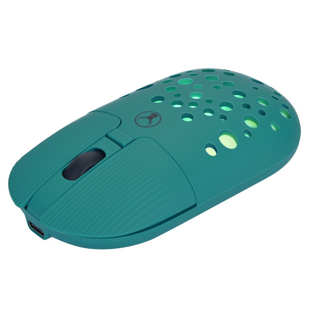 Bonelk M-270 Wireless Bluetooth USB-C RGB 4D Mouse 1200DPI - Emerald Green