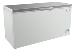 Exquisite ESS560H Stainless Steel Top Storage Chest Commercial Freezers 488 Litres with Baskets