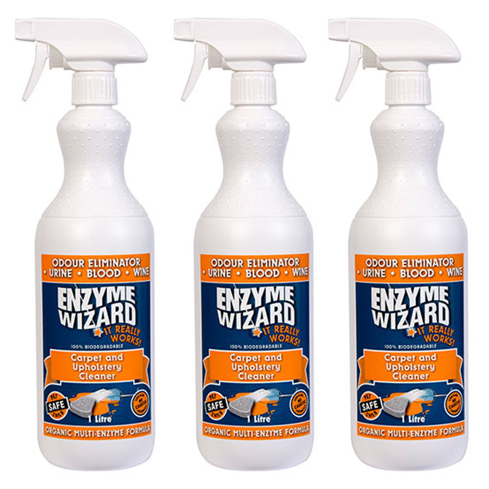 3x Enzyme Wizard Carpet Cleaner 1L