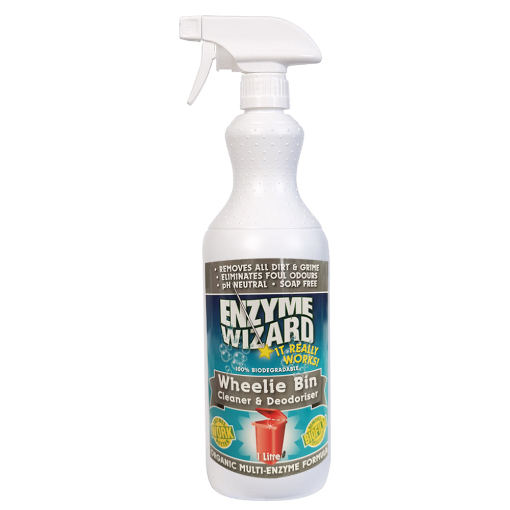 3x Enzyme Wizard Wheelie Bin 1L RTU Spray