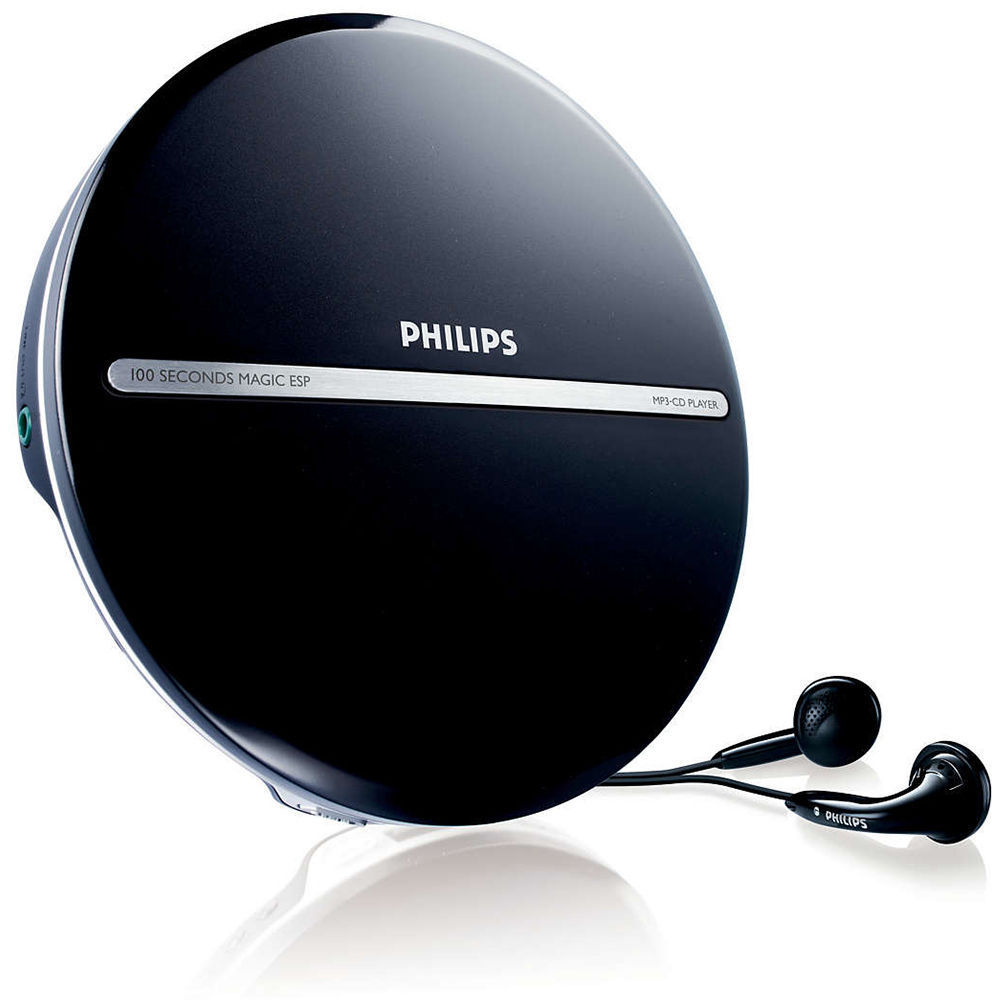 Philips EXP2546 Portable MP3 CD CD-R CD-RW Player/JogProof 100 sec + Earphones