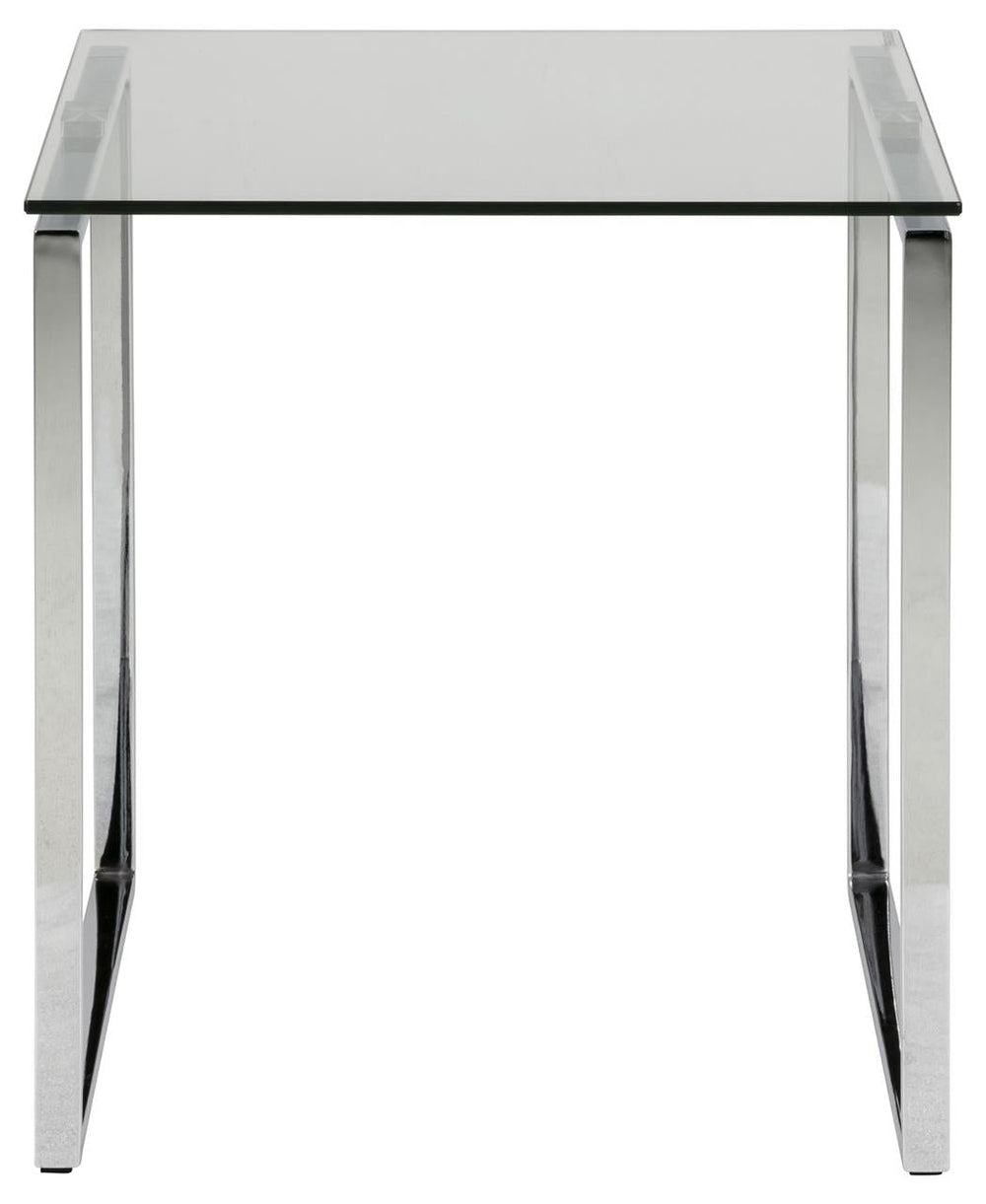 Marketlane 50cm Square Glass Top Side Table