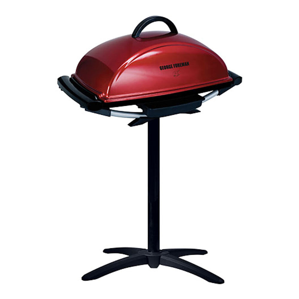 George Foreman Indoor/Outdoor Electric BBQ Grill Red