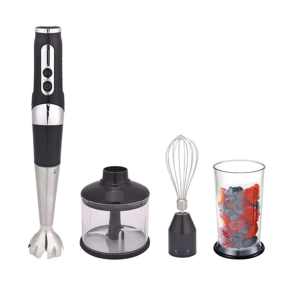 Healthy Choice Cordless Stick Hand Blender &amp; Mixer 700ml w/ Kitchen Accessories