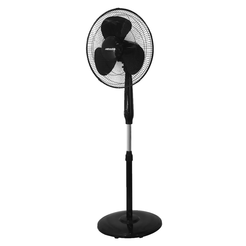 Heller 40cm Oscillating Pedestal Fan w/ Remote Black