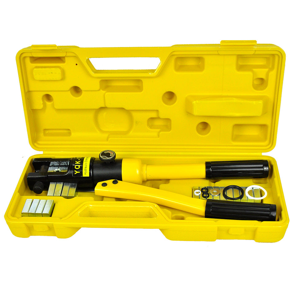 Traderight Hydraulic Swaging Tool Kit for Stainless Wire Crimping Steel Dies